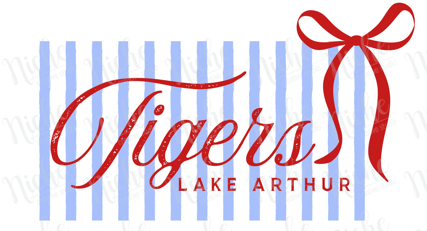 - LAK8000 Lake Arthur Tigers Stripes Decal