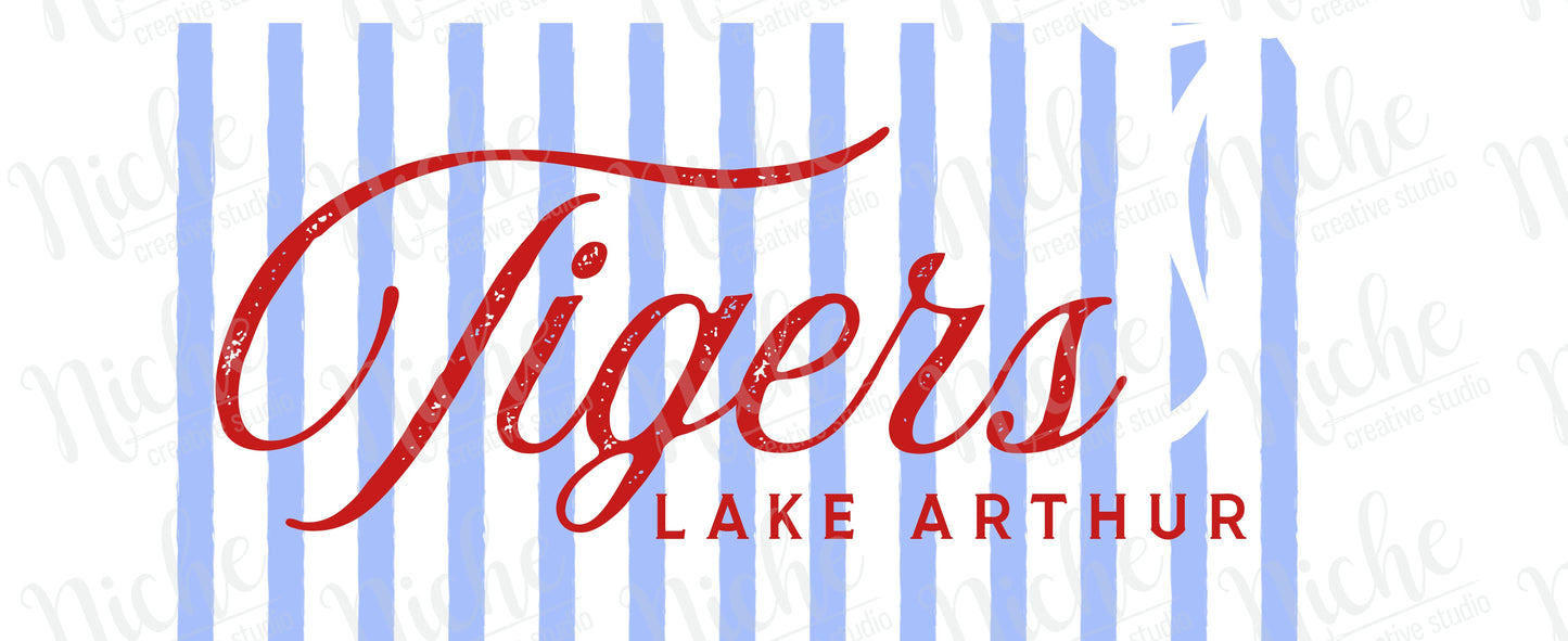 - LAK8000 Lake Arthur Tigers Stripes Decal