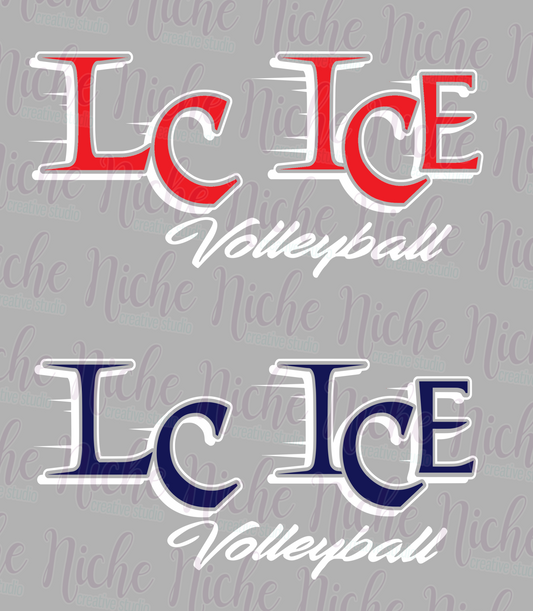-LCI3400 LC ICE Volleyball Decal