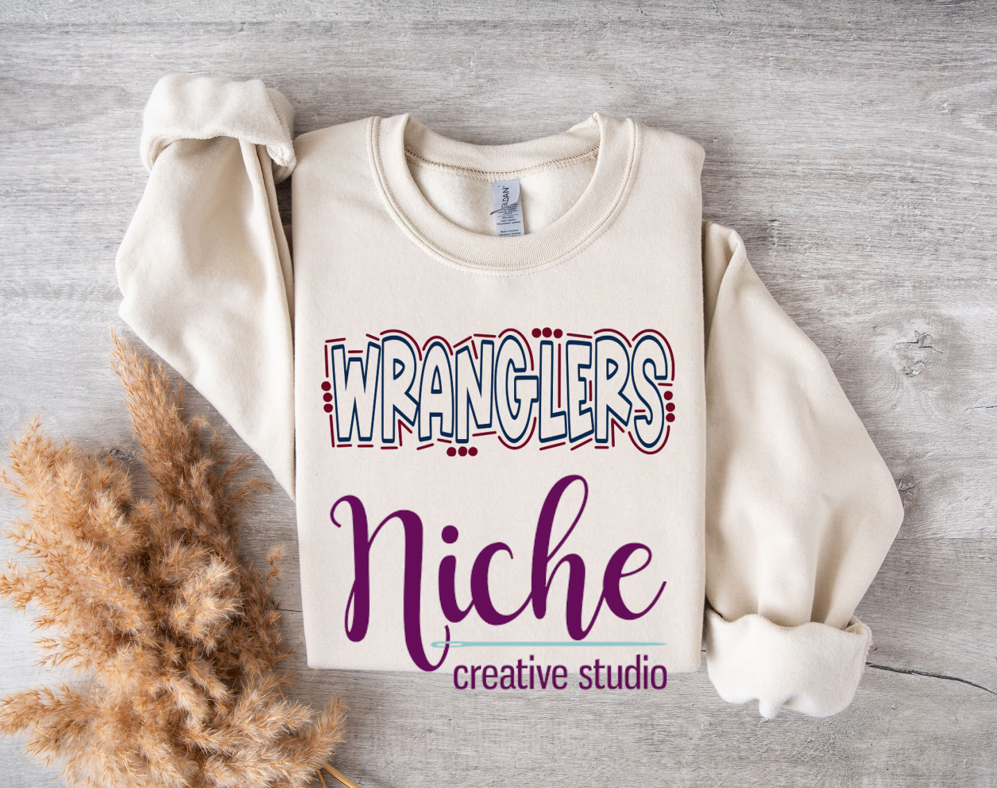 -LEB2072 Wranglers Dots Doodle Decal