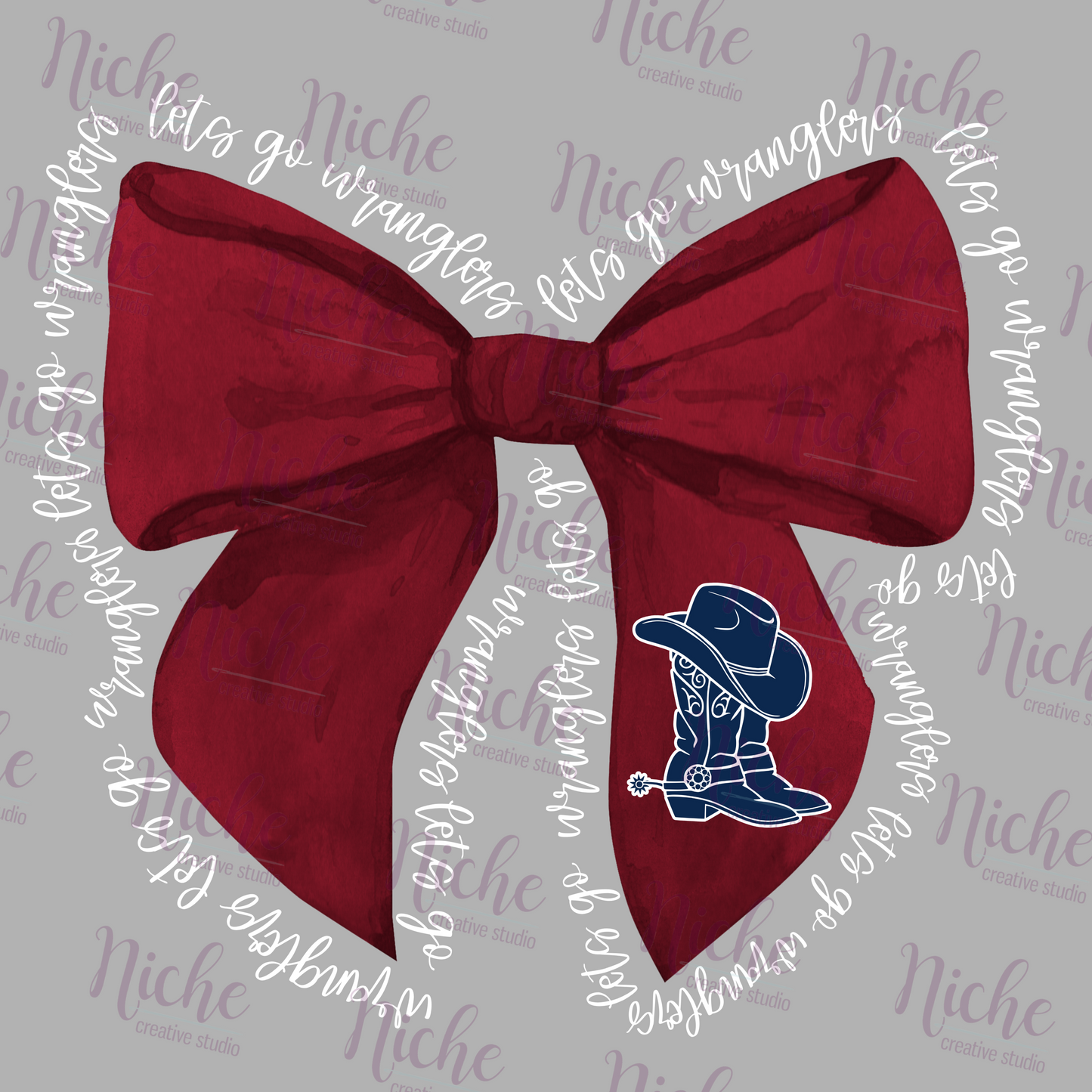 -LEB5478 Wranglers Bow Decal