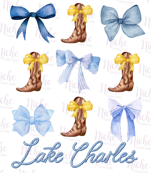 -LOU5133 Lake Charles Bows Decal