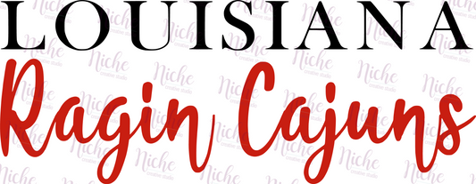 -LOU8108 Louisiana Ragin Cajuns Decal