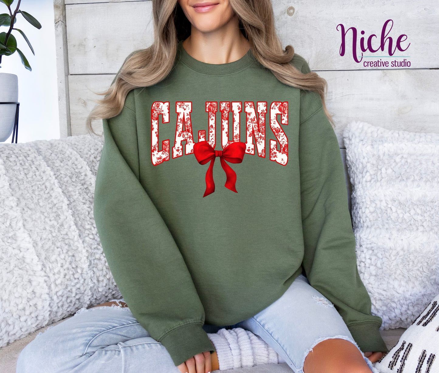 -LOU8118 Cajuns Decal