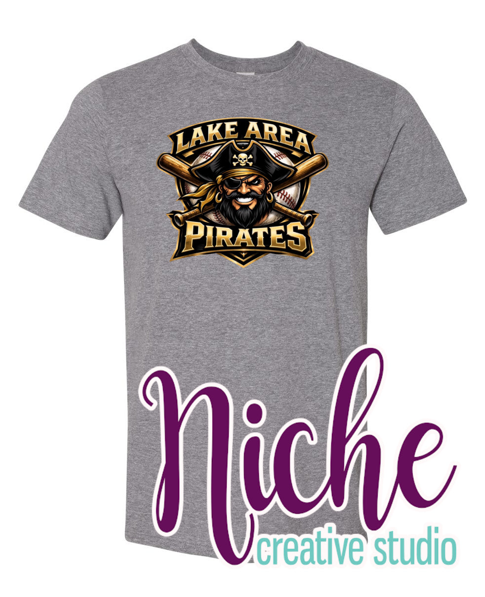 -BAS4521 Lake Area Pirates Decal