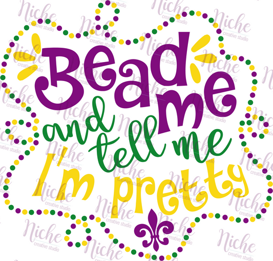 -MAR1067 Beads and Tell Me I'm Pretty Decal