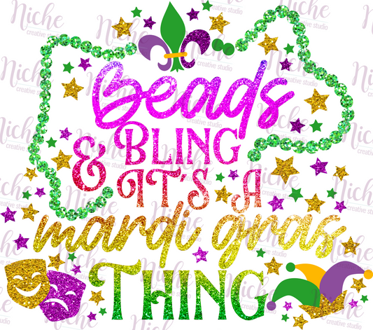 -MAR1068 Mardi Gras Thing Decal