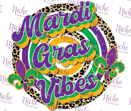 -MAR1069 Mardi Gras Vibes Decal