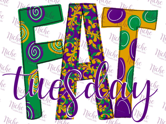 -MAR1258 Fat Tuesday Decal