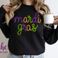 -MAR1124 Mardi Gras Faux Tinsel  Decal