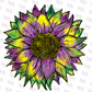 -MAR1130 Mardi Gras Sunflower Decal