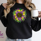 -MAR1130 Mardi Gras Sunflower Decal