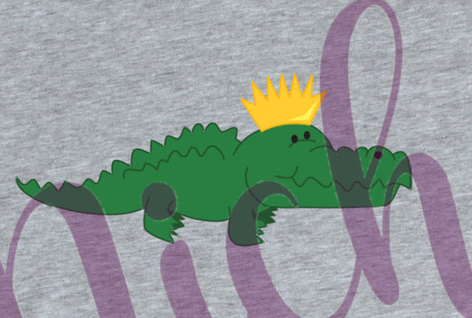 -MAR1251 Alligator with Crown Decal
