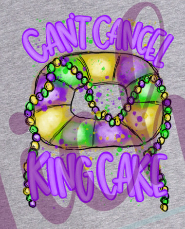 -MAR1253 Can't Cancel King Cake Decal