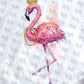 -MAR1259 Flamingo Mardi Gras Decal
