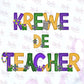 -MAR1265 Krewe de Teacher Decal