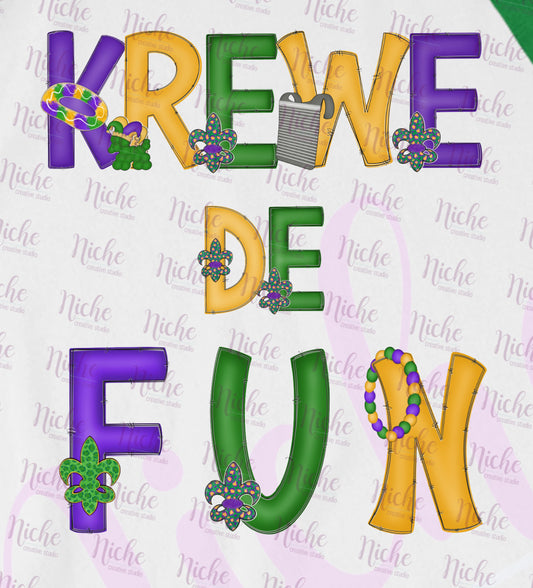 -MAR1266 Krewe de Fun Decal