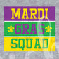 -MAR1282 Mardi Gras Squad Decal