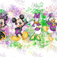 -MAR1294 Mouse Characters Mardi Gras Decal