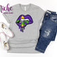 -MAR1301 Mardi Gras Lips Decal
