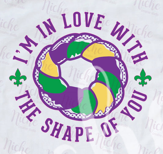 -MAR1305 King Cake Shape of You Decal