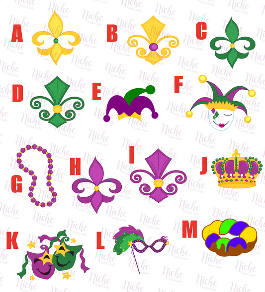 -MAR1311 Mardi Gras Collection Decal