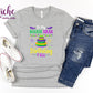 -MAR1314 A Mardi Gras Birthday Decal