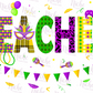 -MAR1315 Teacher Mardi Gras Decal