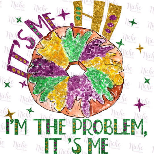 -MAR1451 King Cake is the Problem Decal