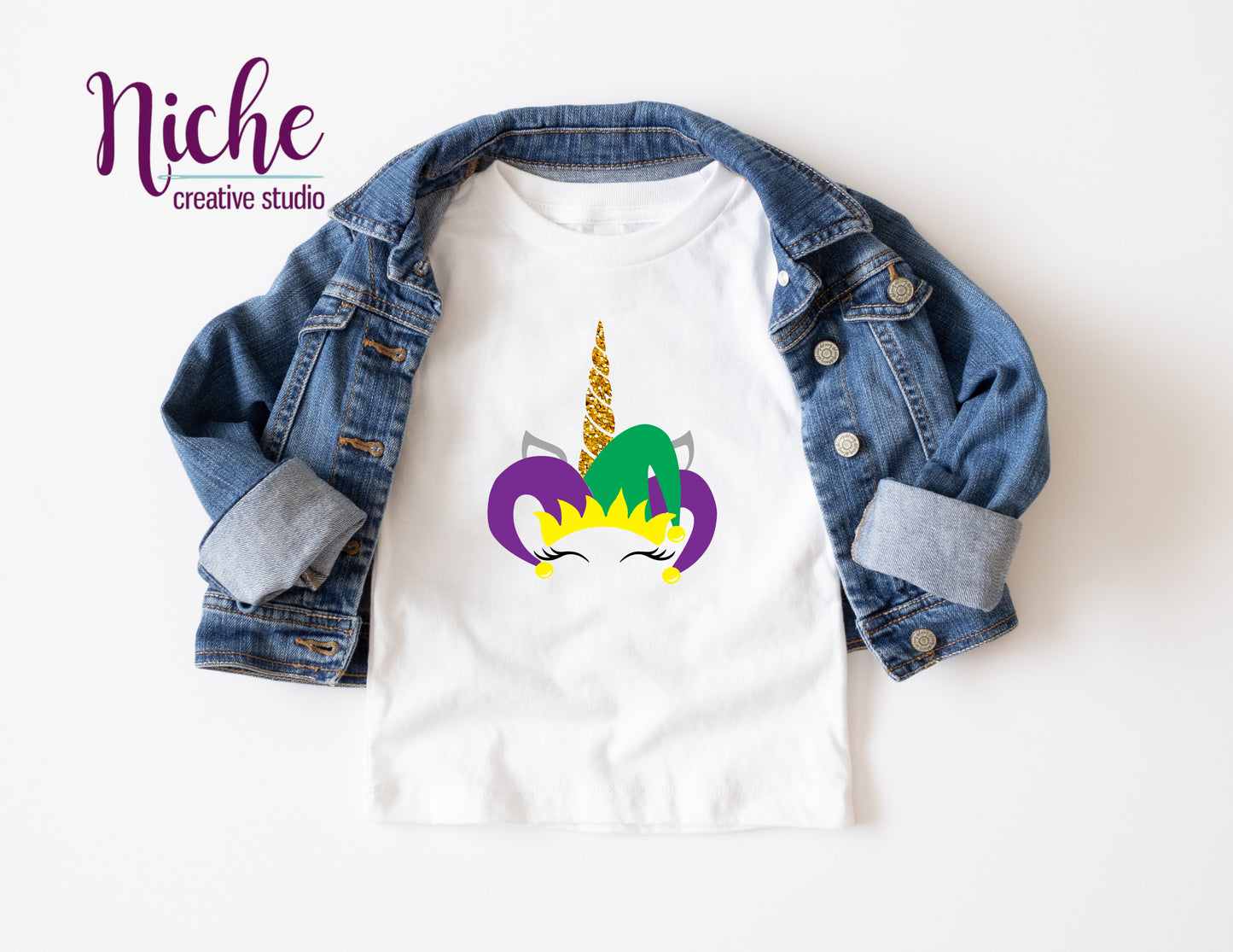 -MAR1471 Gold Unicorn Decal