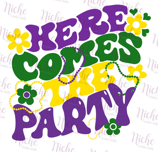 -MAR1513 Here Comes the Party Decal