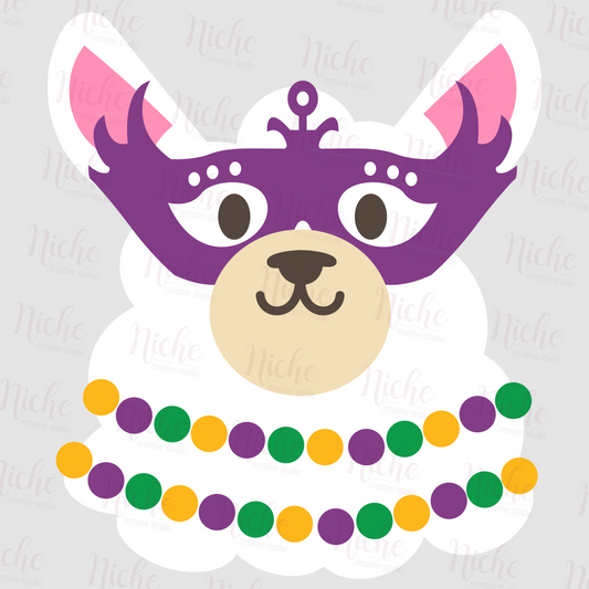 -MAR1601 Mardi Llama Decal