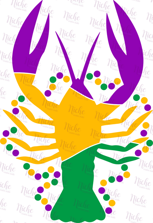 -MAR1609 Mardi Crawfish Decal