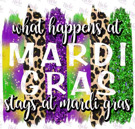 - MAR200 What Happens at Mardi Gras Decal