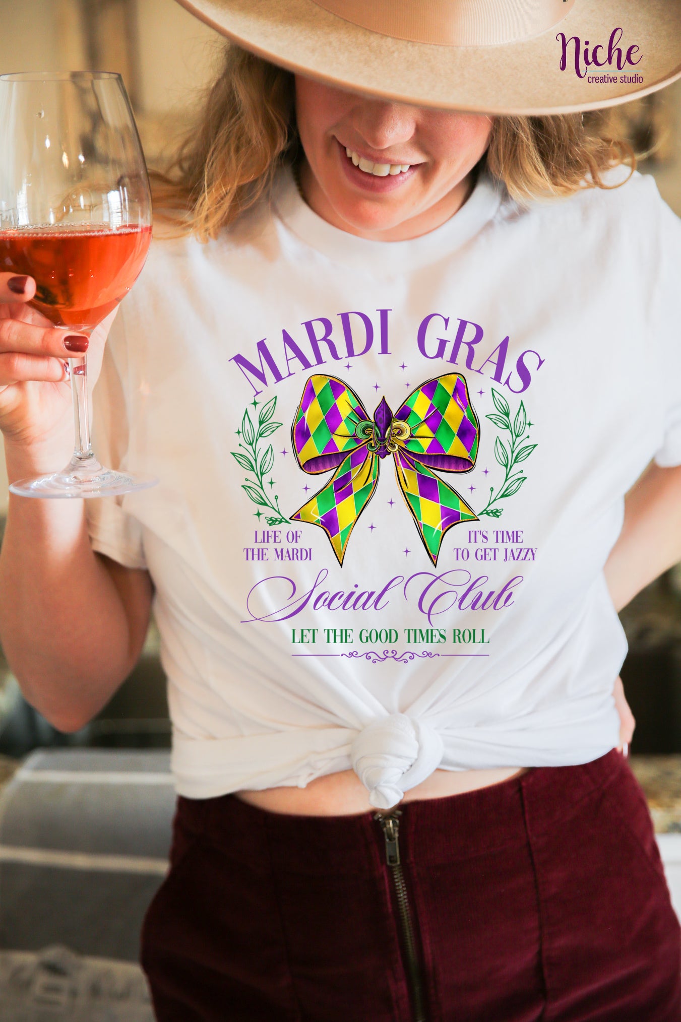 -MAR5647 Mardi Gras Social Club Decal