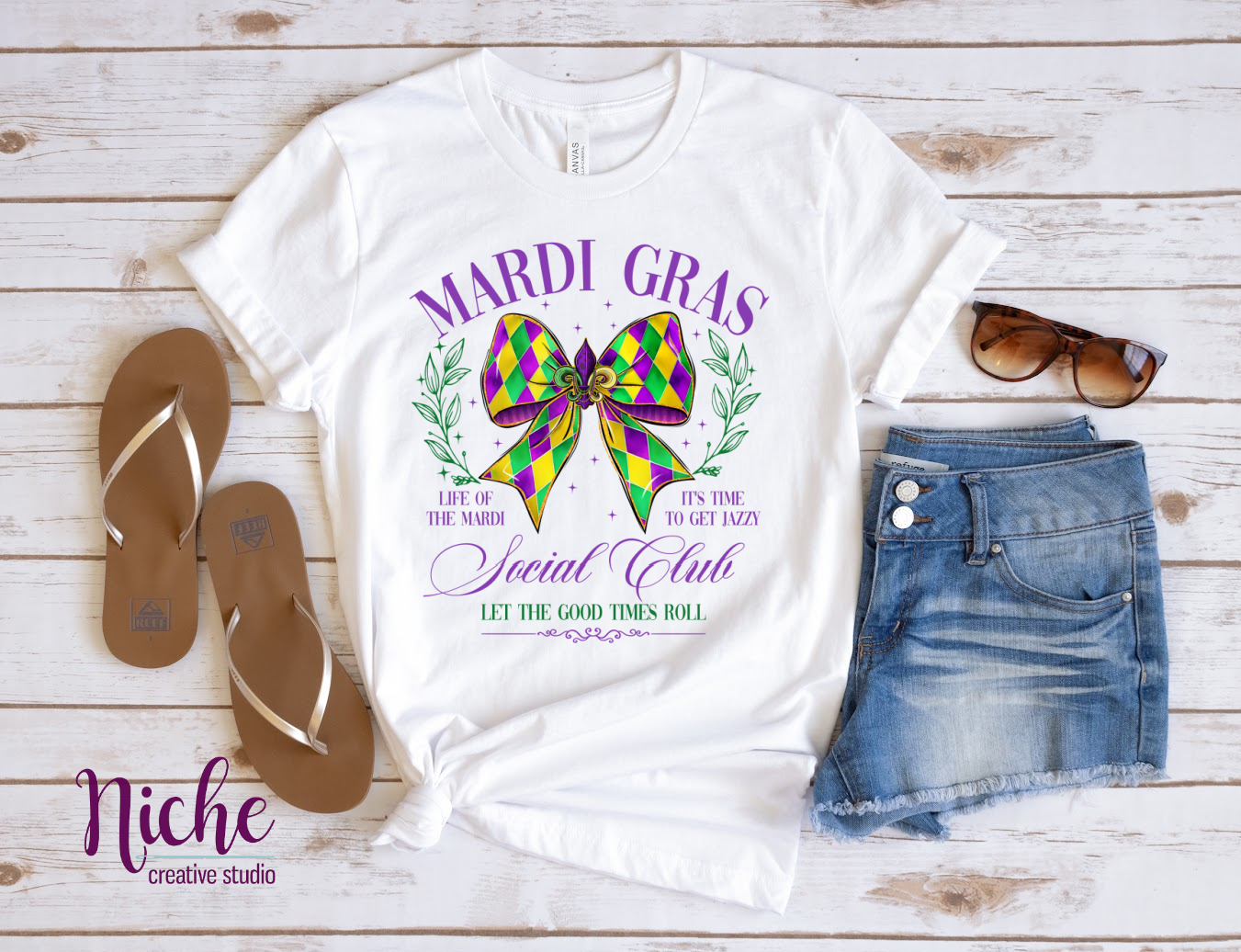 -MAR5647 Mardi Gras Social Club Decal