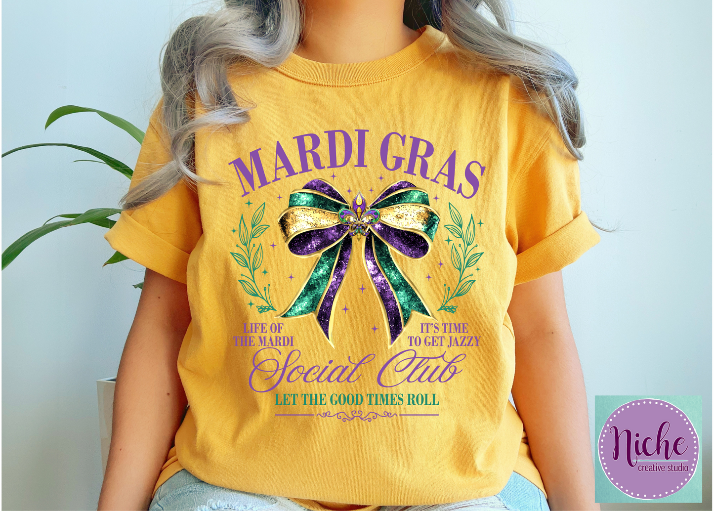 -MAR6004 Mardi Gras Social Club Decal