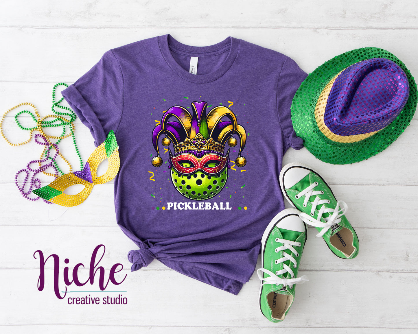 -MAR8062 Mardi Gras Masked Costume Decal