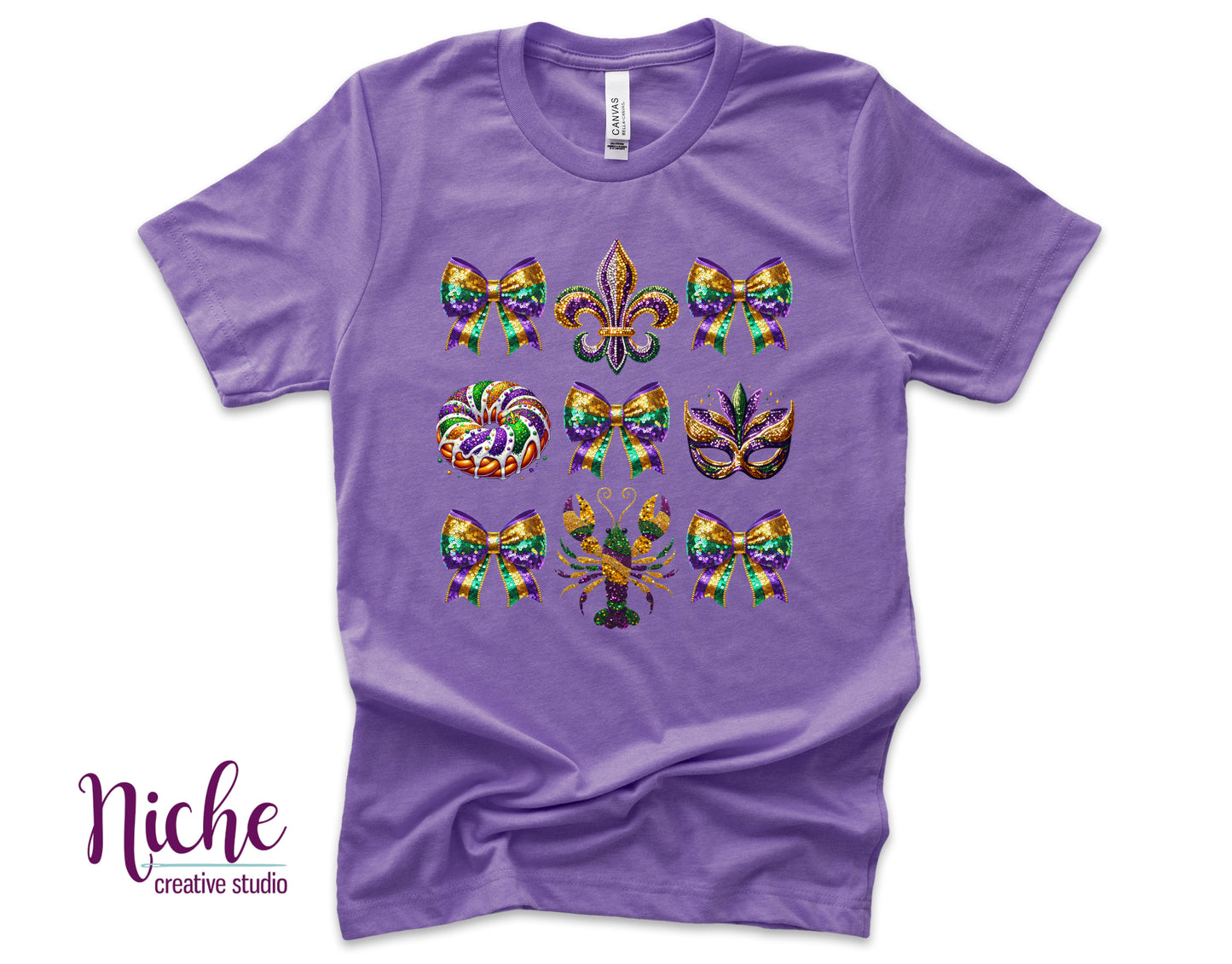 -MAR8075 Mardi Gras Coquette Decal