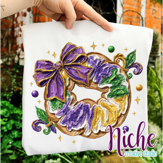 -MAR8428 King Cake Brushstrokes Decal