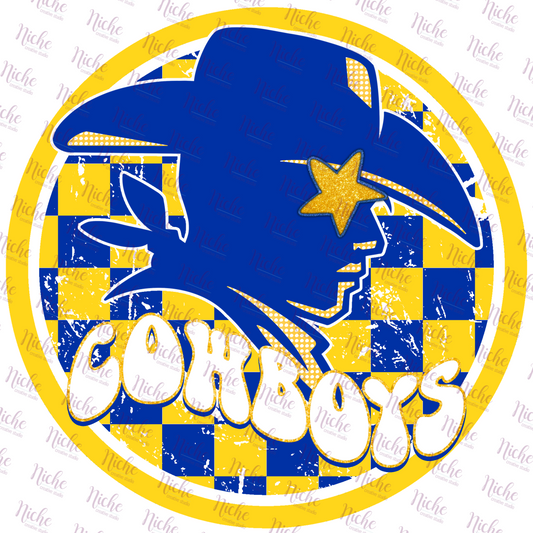 - PREP102 Preppy Mascot Cowboys Decal