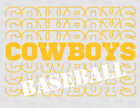 -MCN1422 Cowboys Baseball Decal