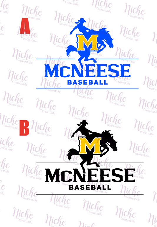-MCN1423 McNeese Baseball Decal