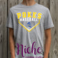 -BAS1505 Pokes Baseball Boot Version Decal