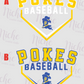 -BAS1505 Pokes Baseball Boot Version Decal