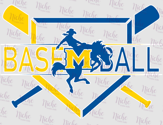 -MCN1506 McNeese Baseball Bats Decal