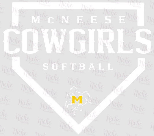 -MCN1550 McNeese Softball Decal