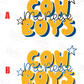 -MCN1918 Cowboys Bubble Letters Decal