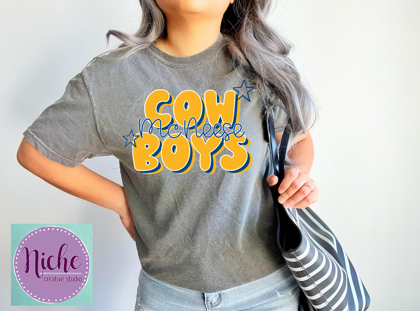 -MCN1918 Cowboys Bubble Letters Decal