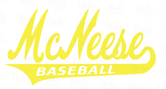 -MCN259 McNeese Baseball Swoosh Decal